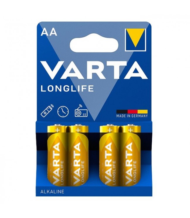 Батарейка AA Varta Longlife, 4 шт.