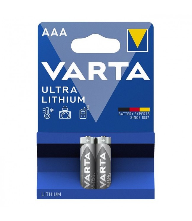 Батарейка ААА Varta Lithium , 2 шт.