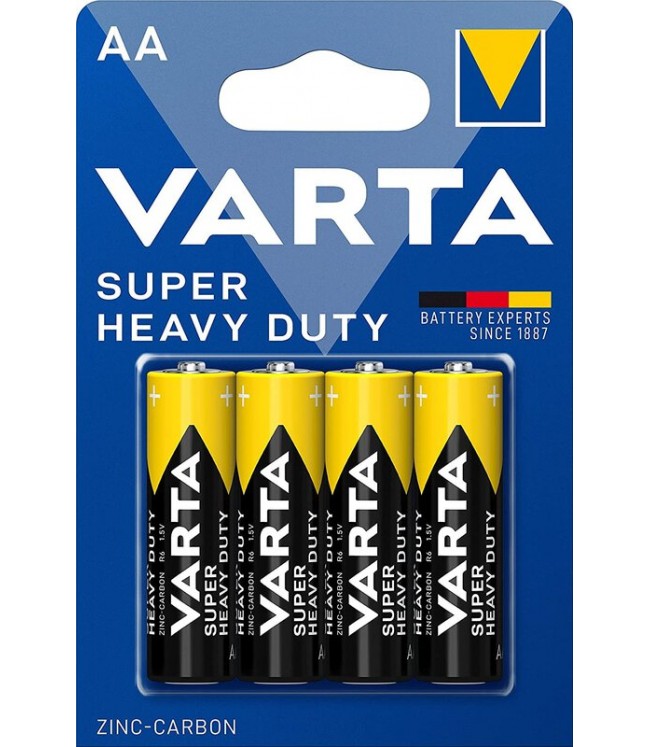 VARTA Super heavy duty AA, 4 gab.