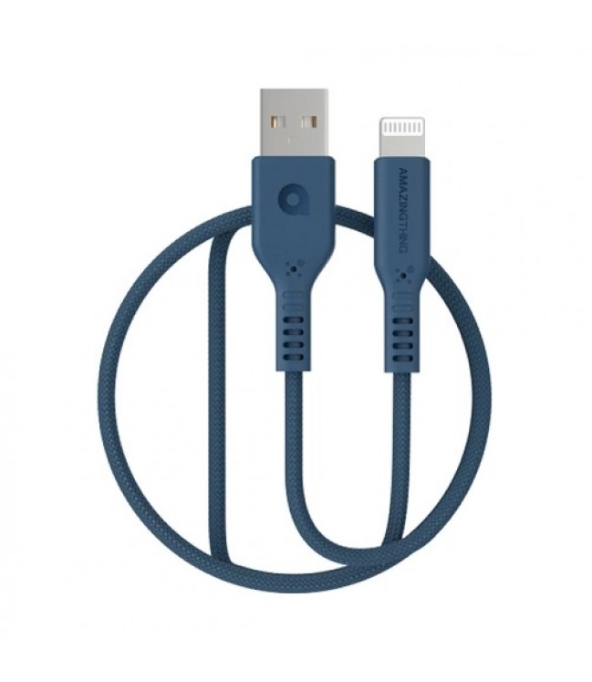Premium MFI Кабель USB A - Lightning (синий, 1.1м) Speed Pro Zeus