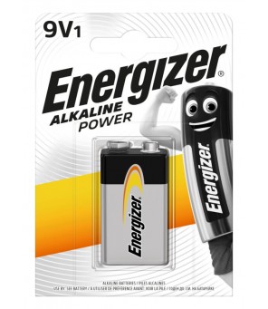  Energizer Alkaline Power 6LR61 9V akumulators, 1 gab.