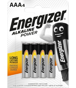 Energizer Alkaline Power LR03 AAA baterijas, 4 gab.