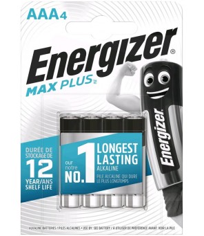 Energizer Max Plus LR03 AAA baterijas, 4 gab.