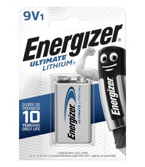 Energizer Ultimate Lithium 9V akumulators, 1 gab.