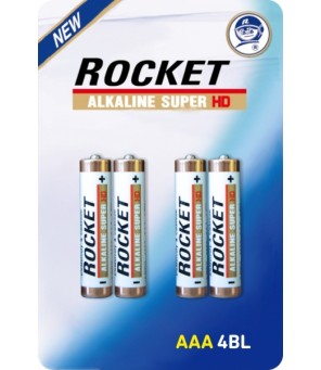 Rocket Alkaline HD AAA elementas, 4 vnt.