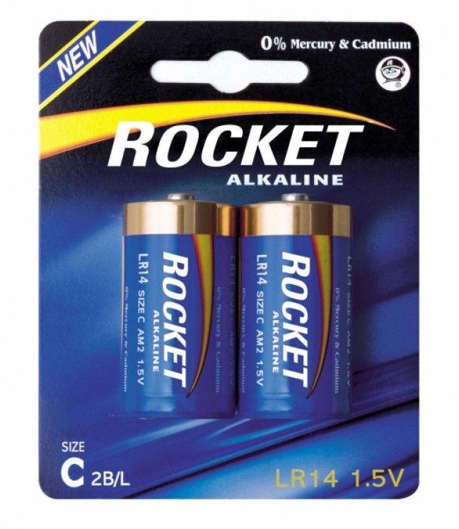 Rocket Alkaline C elements, 2 gab.