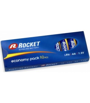 Rocket Alkaline AA LR6 elements, 10 gab.