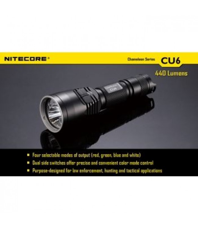 Nitecore CU6 Chameleon flashlight