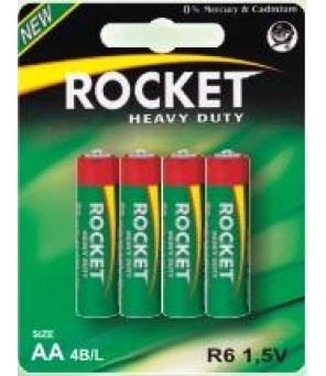 Rocket Heavy Duty AA elementas, 4 vnt.