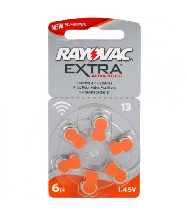 Rayovac Дополнительные элементы для слуховых аппаратов PR48 13, 6 шт.