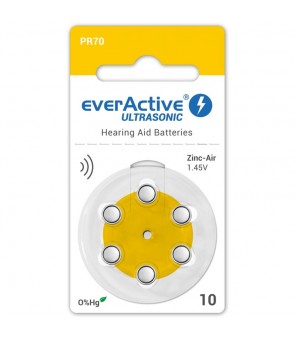EverActive Ultrasonic elementi dzirdes aparātiem PR70 10, 6 gab.