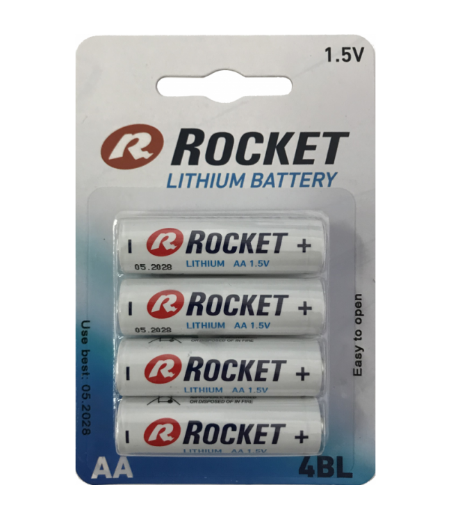 Литиевые батарейки AA Rocket Lithium, 4 шт.