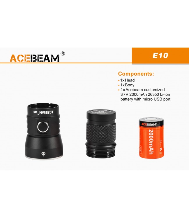 Acebeam E10 760lm flashlight