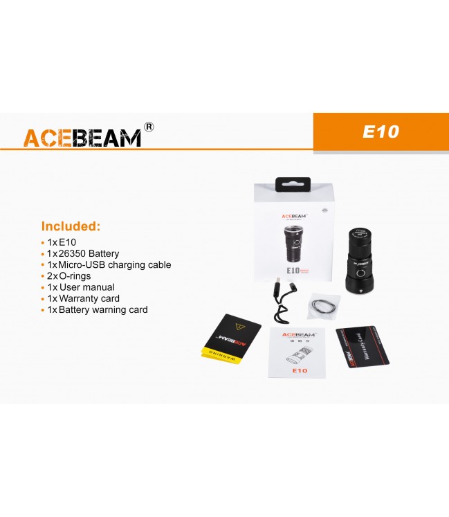 Acebeam E10 760lm lukturis