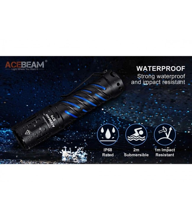 Acebeam E70-AL EDC flashlight 6500k
