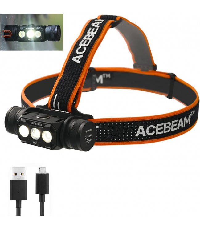 AceBeam H50 2.0 flashlight 2000lm