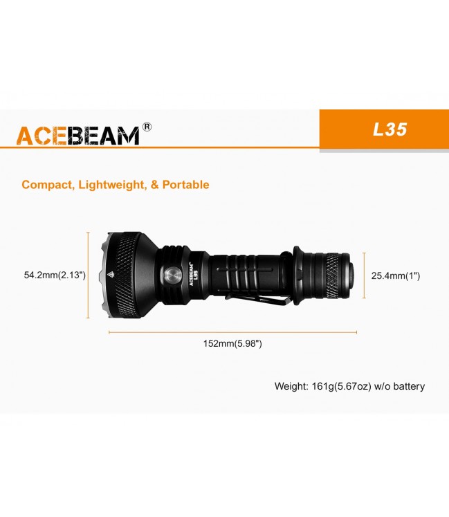 Acebeam L35 5000lm lukturis