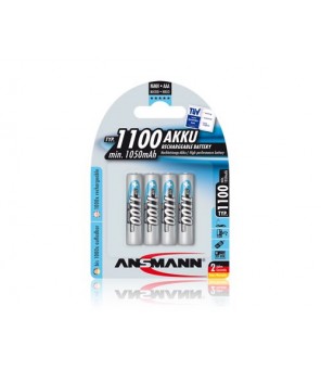 Батарейка R3 (AAA) 1.2V 1100mAh Ni-Mh ANSMANN (4шт в упаковке)