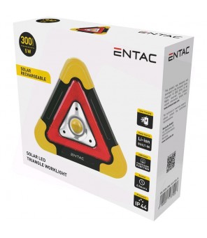 ENTAC Solar 5W 300lm Rechargeable Emergency Light