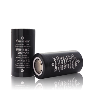 Baterija Keeppower IMR 18350 1200mAh 10A