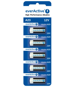Baterijas A23 12V everActive, 5 gab
