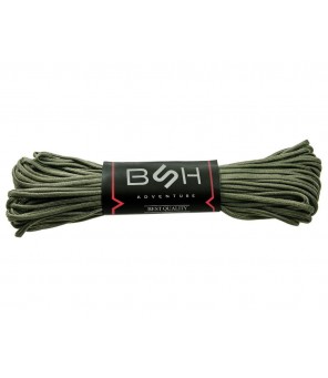 BSH ADVENTURE BR-005A Paracord virve 30m Green