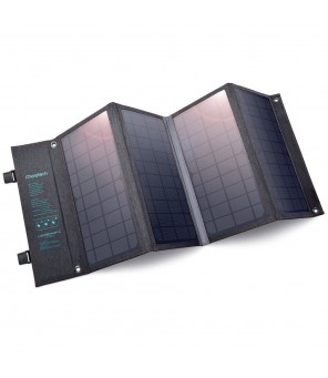 Choetech Salokāms saules lādētājs SC006 36W 1xUSB QC, 1xUSB-C PD (pelēks)