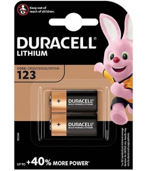 Duracell CR123 Kameras akumulators CR123A Lithium 1400 mAh 3 V 2 pc(s)