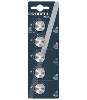 Duracell Procell CR2025 batteries 5 pcs.