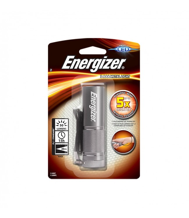 Energizer 3 LED metal light flashlight
