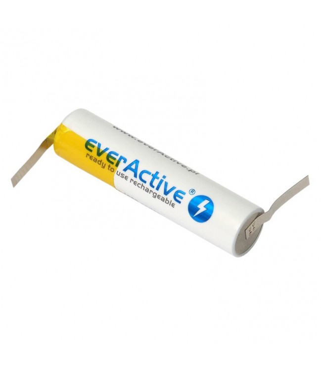 everActive R03 AAA 1000mAh rechargeable battery with Z-type soldering contacts