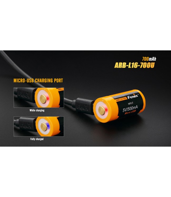 Fenix ARB-L16-700U uzlādējams akumulators 16340 RC123A