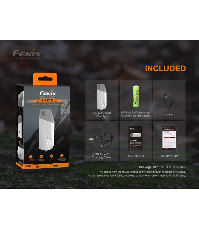 Fenix ​​E-STAR emergency flashlight