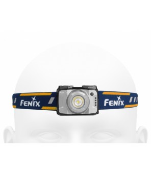 Fenix HL12R uzlādējams lukturis uz galvas, pelēks