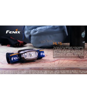FENIX HL15 darbojas lukturis, zils