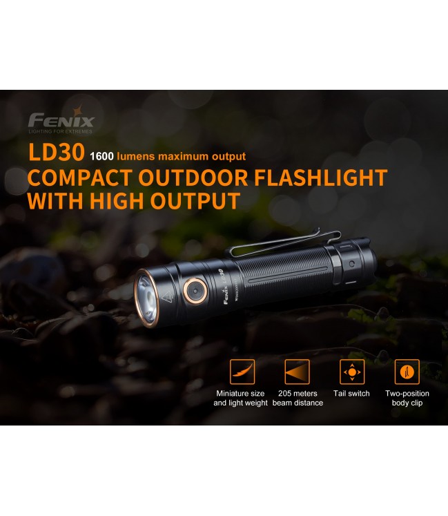 Fenix LD30 ультракомпактный фонарь