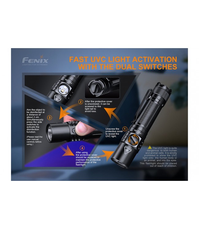 Fenix LD32UVC LED flashlight