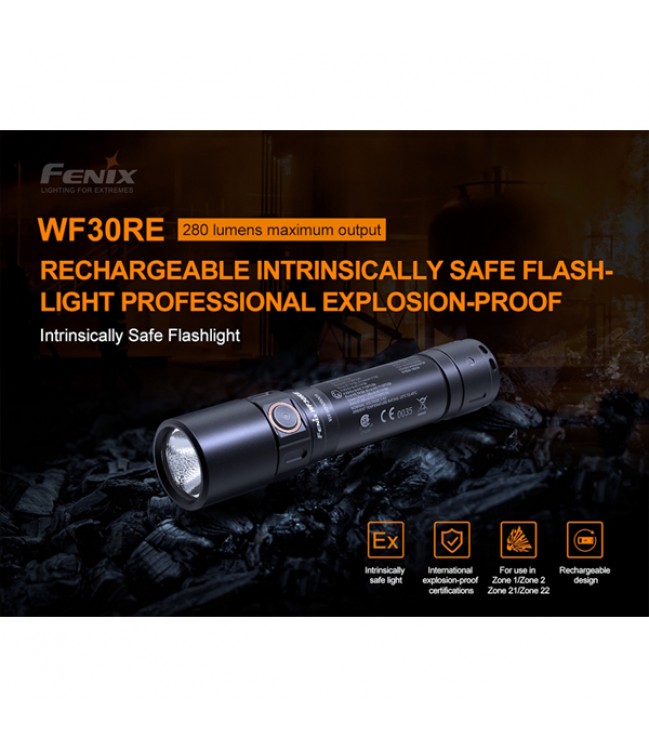 Fenix ​​handheld flashlight for explosive environments 280lm WF30RE