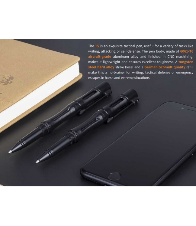 Fenix ​​T5 alumīnija taktiskā pildspalva