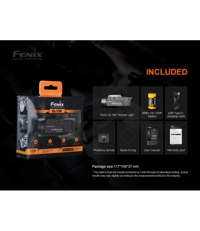 Fenix GL19R rechargeable TAC LIGHT