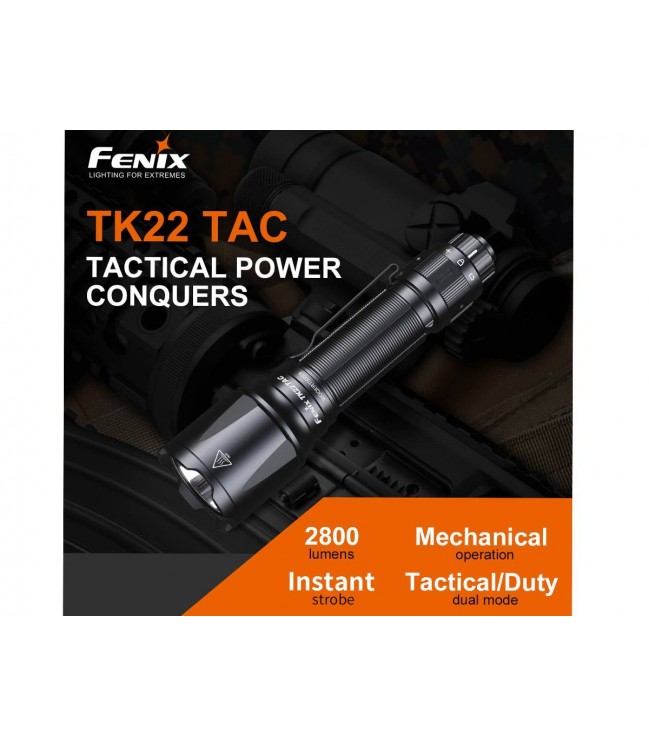 Тактический фонарь FENIX TK22 TAC