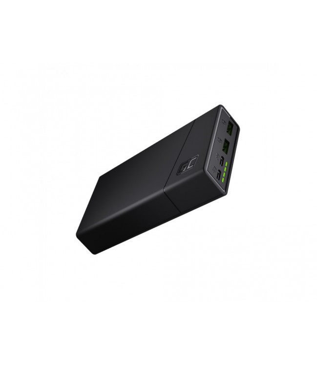 Power Bank Green Cell GC PowerPlay20 20000mAh ar ātru uzlādi 2x USB Ultra Charge un 2x USB-C barošanas padeve 18W
