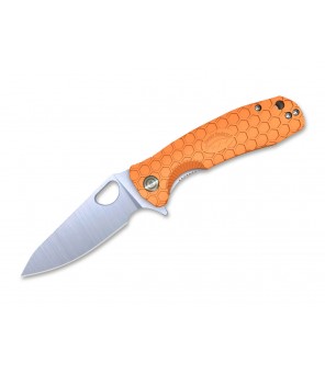 Honey Badger Leaf Large Orange knife 01HO045