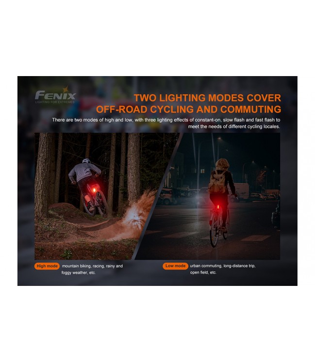 Fenix BC05R V2.0 Uzlādējams velosipēda aizmugurējais lukturis