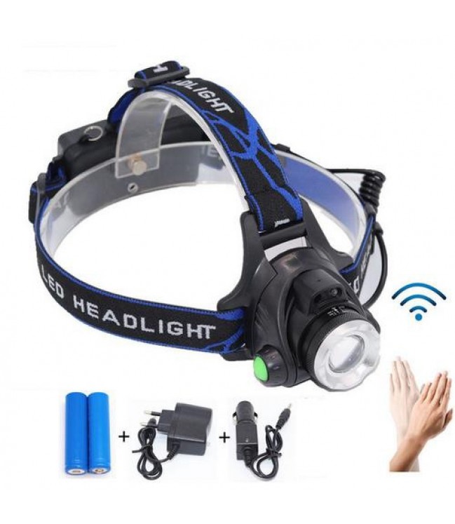 Rechargeable headlamp with motion sensor 10W