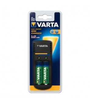 Lādētājs ar 2 gab. AA 2500 mAh baterijas VARTA 57666