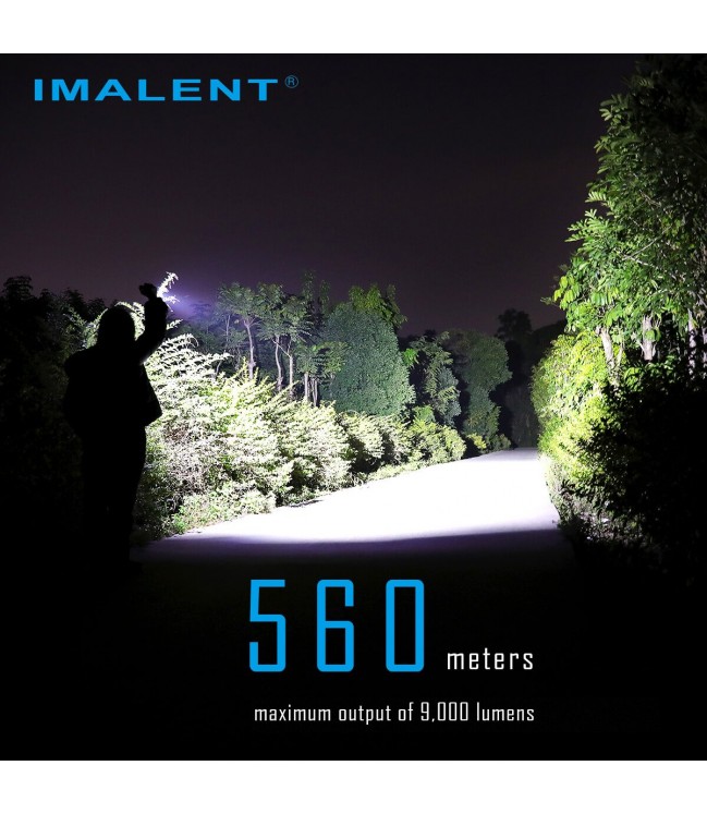 Imalent R30C flashlight, up to 9000lm