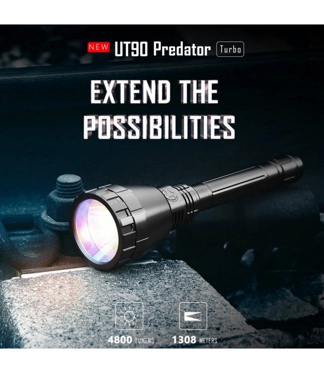 IMALENT UT90 Predator lukturis - 4800lm - 1308 meters