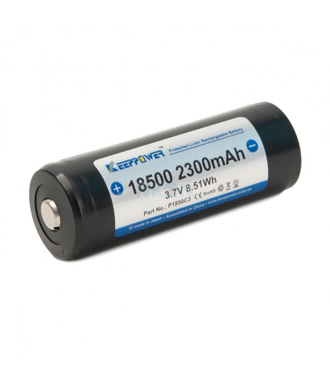 Keeppower battery 18500 2300mAh 3.7V