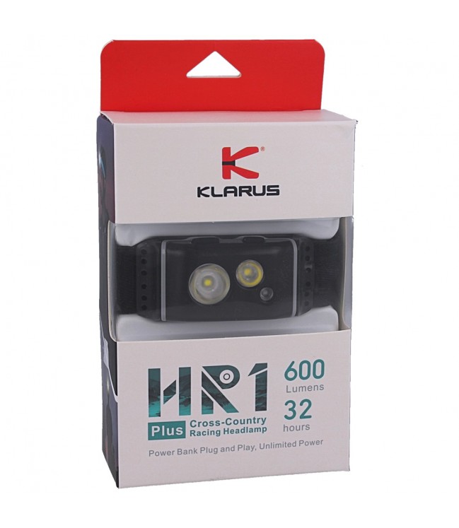KLARUS Cross-Country Racing light white/red LED (HR1 PLUS BLACK)